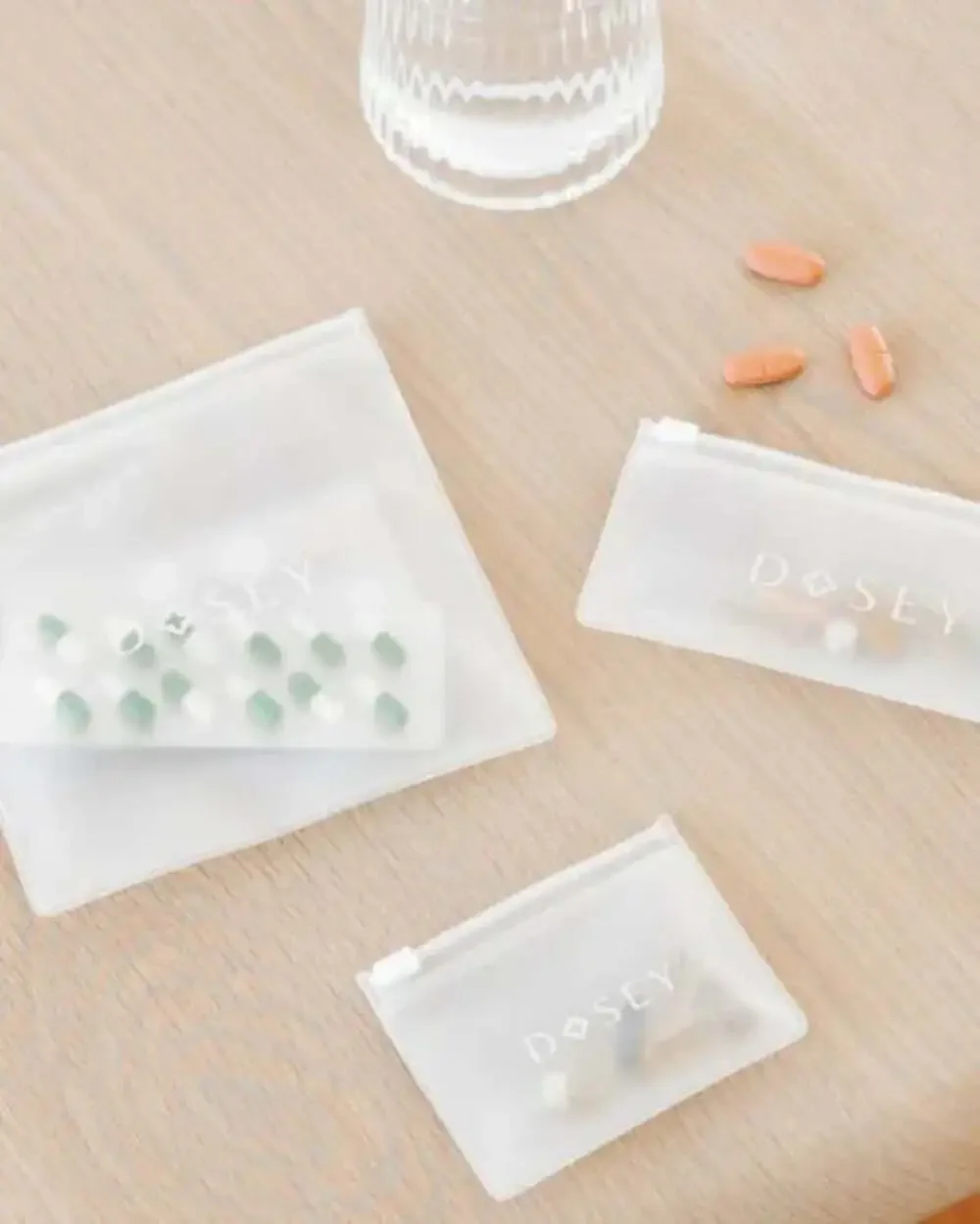 Dosey Easy Slide Multi Pack Pill Storage Pouch Set